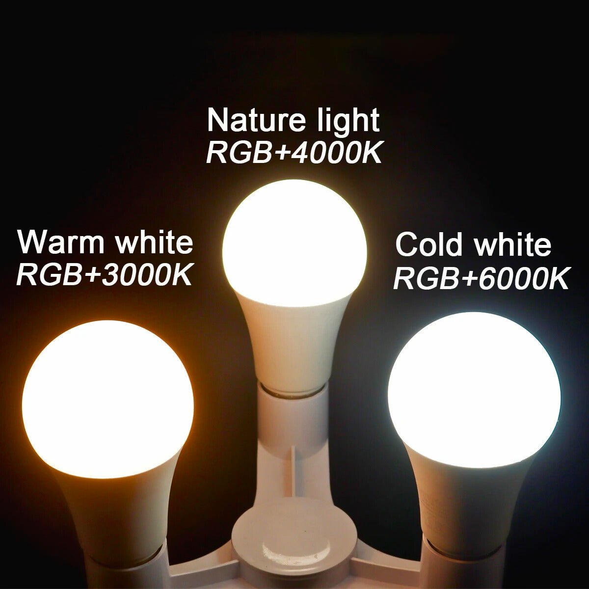 Smart RGBW Ambient Bulbs – 16+ Colors, Multi - Base, Remote - Controlled - Zeenova
